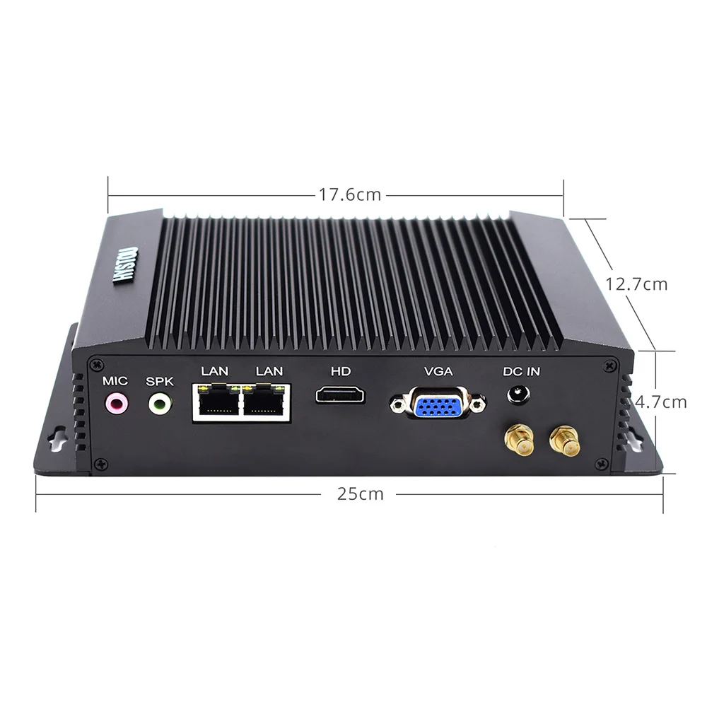 6* RS232 X86 встроенный VGA четырехъядерный Pfsense брандмауэр 2 LAN J1900 со слотом для sim-карты последовательный параллельный порт мини-ПК