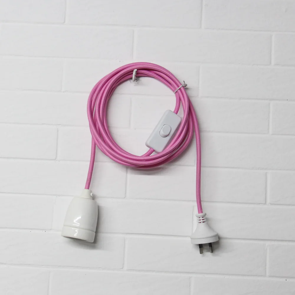 Australia Plug Switch Cord with Porcelain Lamp Holder E27 Hanging Light