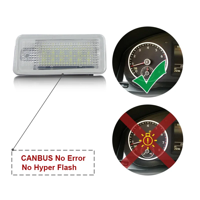 Светодиодный CANBUS без ошибок фонарь освещения номерного знака база лампы для Audi A6. C6(4F) S6 A8 S8 D3(4E) Q7 авто лампа для освещения номерного знака нет Hyper флэш-памяти