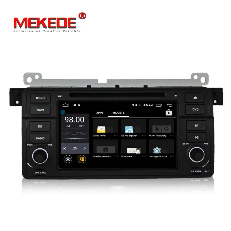 Perfect In stock Android 7.1 1024*600 Car dvd player radio audio For BMW E46 M3 with multimedia GPS navigation E46 M3 4G WIFI 2GRAM BT 3