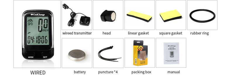 Новинка! беспроводной водонепроницаемый велосипедный компьютер, спидометр, велосипедный одометр, измеряемый секундомер, аксессуары