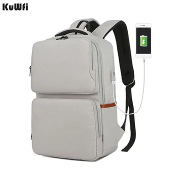 

Unisex New Fashion Business Travel USB Backpack Canvas Laptop Computer Bag Big Capacity Backpack Male Female Luggage