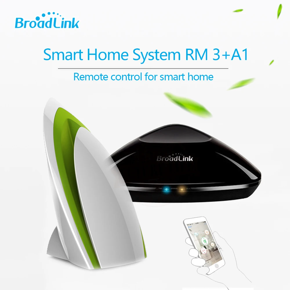 Broadlink RM3 RM PRO интеллектуальный пульт дистанционного управления ИК+ RF+ A1 Датчик качества воздуха, система автоматизации умного дома для IOS Android