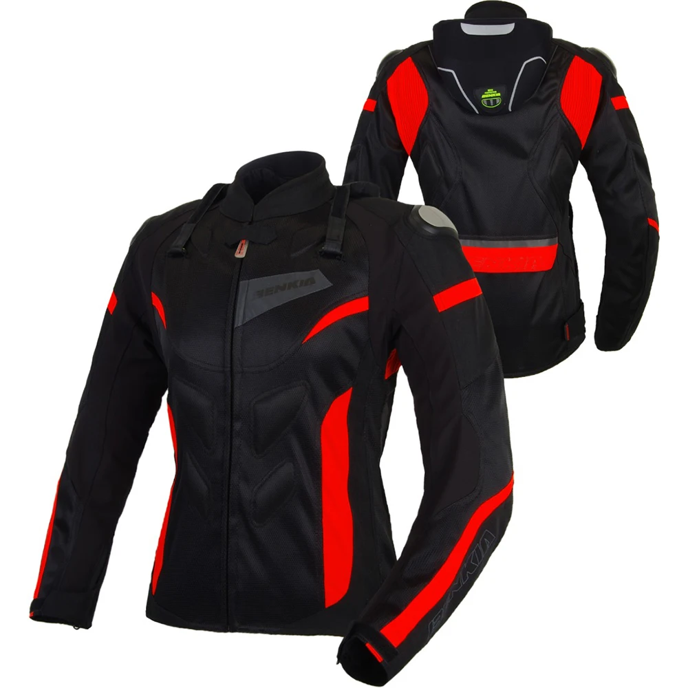 BENKIA Motorcycle Jackets Women Motocross Jacket Protective Gear Racing Breathable Windproof 
