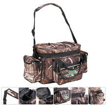 Водонепроницаемый рыболовный мешок большой емкости многофункциональная приманка рыболовные снасти пакет открытый Наплечные сумки Кемпинг Туризм 50*27*28 см