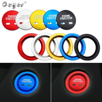 

Ceyes Car Start Stop Rings Styling Interior Accessories Case For Chevrolet Equinox For Builk Cadillac XT5 MG6 Decoration Covers