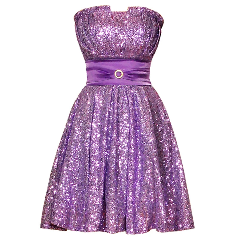 purple designer dress
