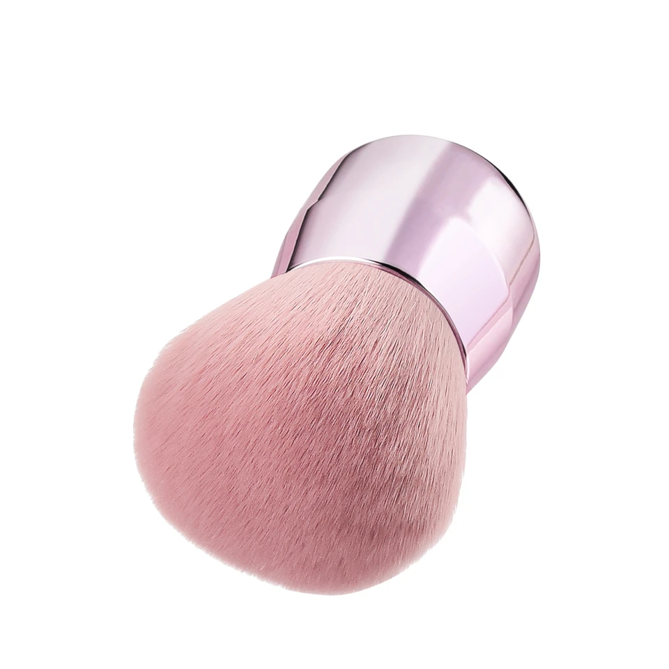 Powder brush BBL Pro розовая кисть для лица/тела/щек Кабуки для макияжа пудра Кисть для основы мягкая и пушистая портативная Кисть для макияжа для растушевки - Handle Color: Powder brush