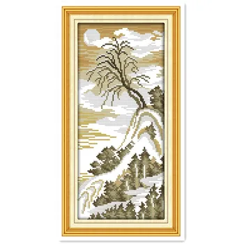 

Moonlight (1) kit mezzo punto Embroidery Cross Sets dmc embroidery floss Chinese Counted Cross Stitch Patterns Kits Home Decor