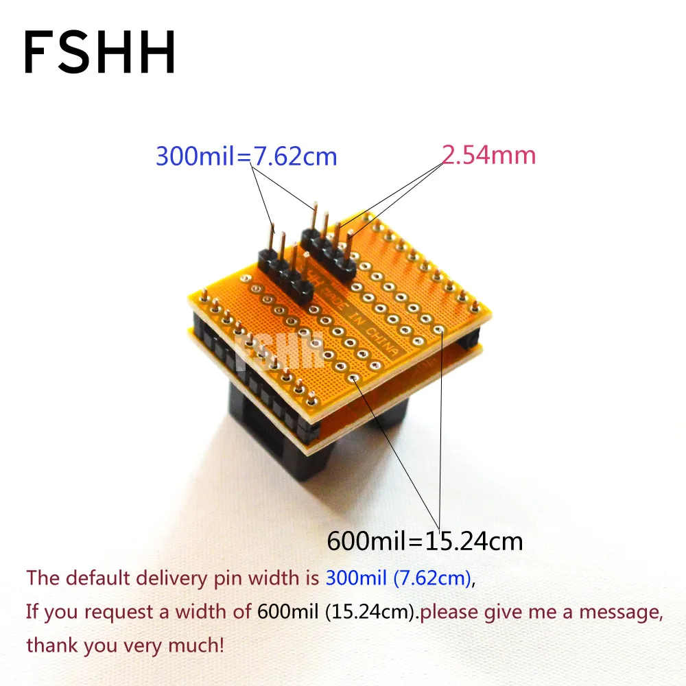 CNV-SSOP8-DIP адаптер TSSOP8 SSOP8-DIP8 IC тестовая розетка программист адаптер расстояние между ногами 0,65 мм