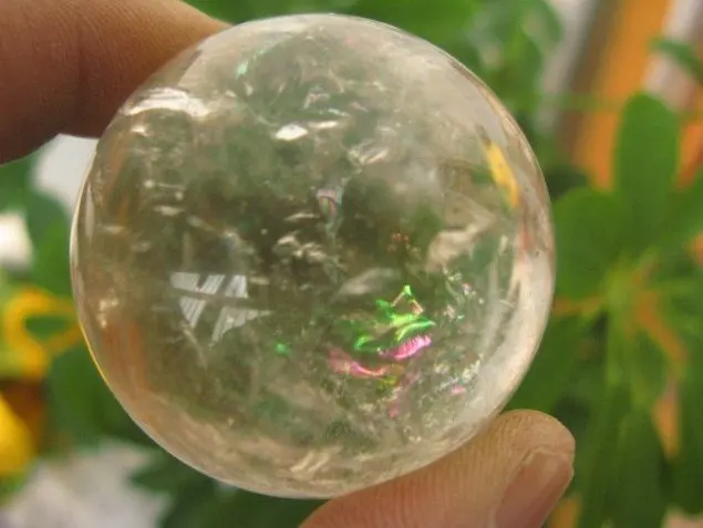 

Natural QUARTZ BALL 1.81 Inch Very Clear Gazing Crystal Orb Sphere