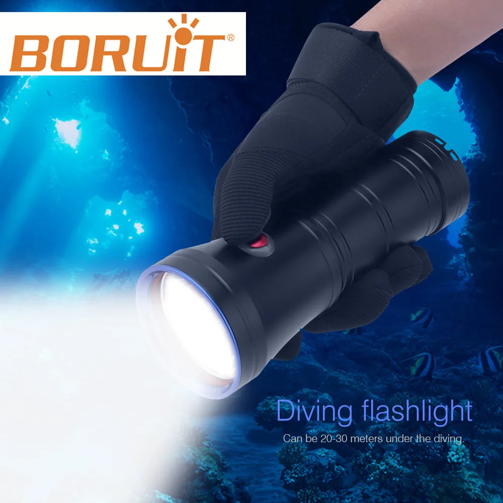 

Professional Scuba Diving Flashlight Powerful XML-L2 LED Torch Lamp Underwater Lantern Submarine Light Equipment For Spearfishi