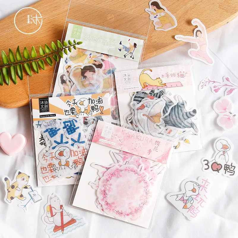 Cherry Sakura Cat Life Bullet Journal Decorative Stationery Stickers Scrapbooking Diy Diary Album Stick huismerk kopen in de aanbieding