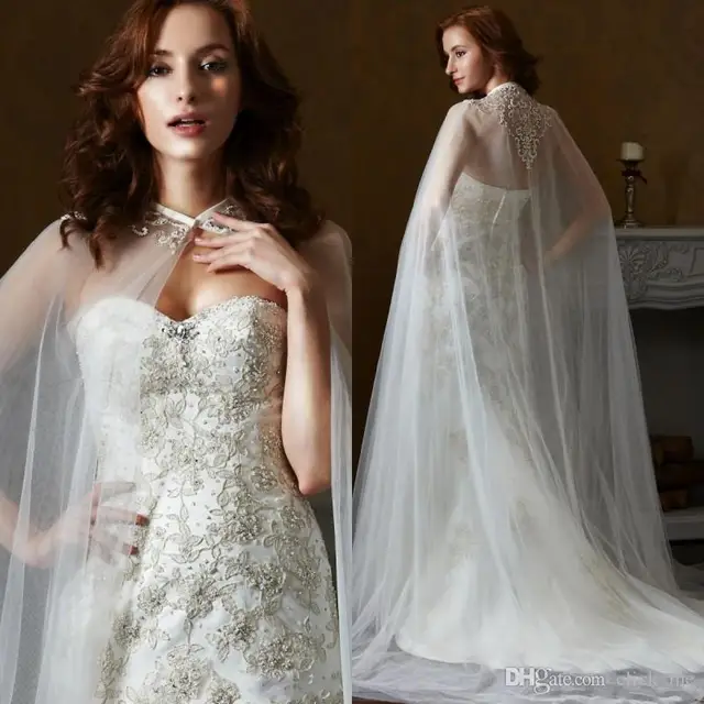 Lace Coat Wedding Dress