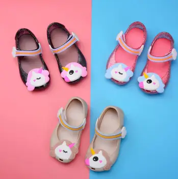 

2019 Girls Unicorn Sandals Children Garden Shoes Cartoon Sandal Summer Slippers Kids Children Sandals