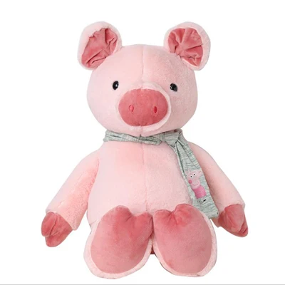 Scarf Pig Горячая Распродажа розовый ангельская свинка шарф свинья плюшевая игрушка лучший подарок отправить детям и подруге - Цвет: Scarf Pig