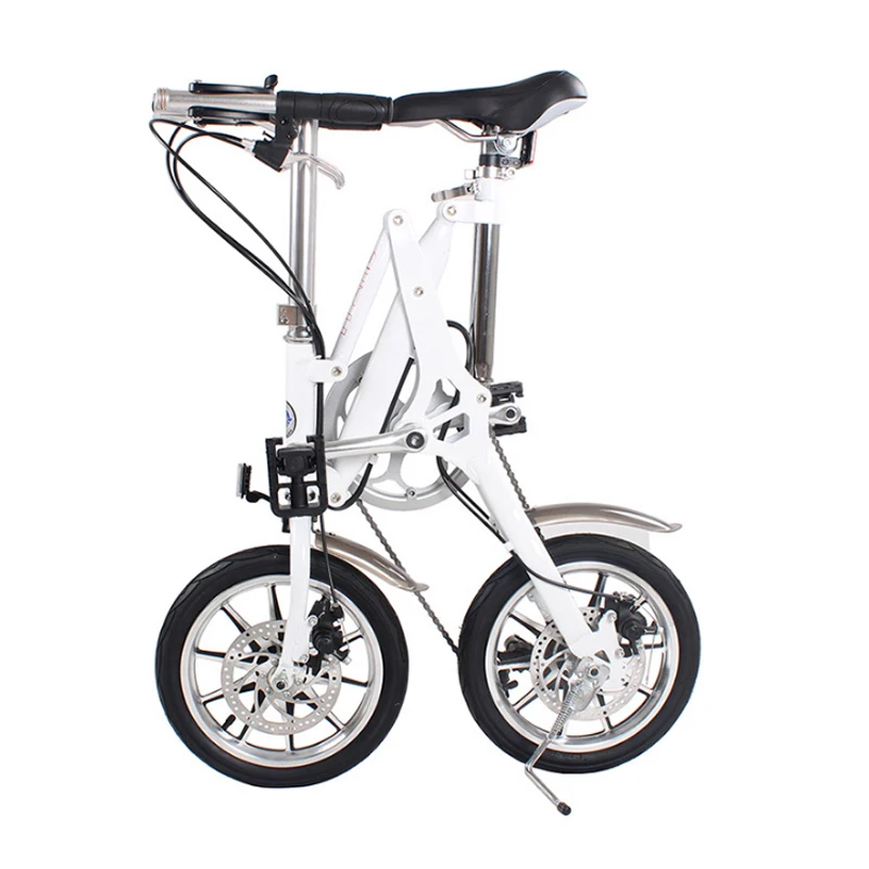 Top 14-inch folding bicycle Aluminum 7-speed and single-speed bike A light folding bicycle that can be pushed around at will 6