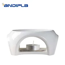 Японский стиль краткое керамический теплый цветок чай плита свеча Отопление пуэр Tieguanyin база стекло чай горшок держатель полки Аксессуары