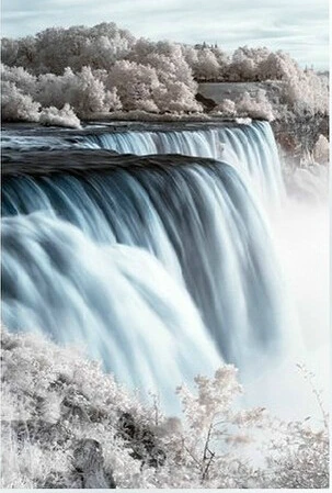

diy Diamond Painting Waterfall Landscape Cross Stitch Squar Resin Rhinestone Embroidery Kit Needlework House Decoration Entrance