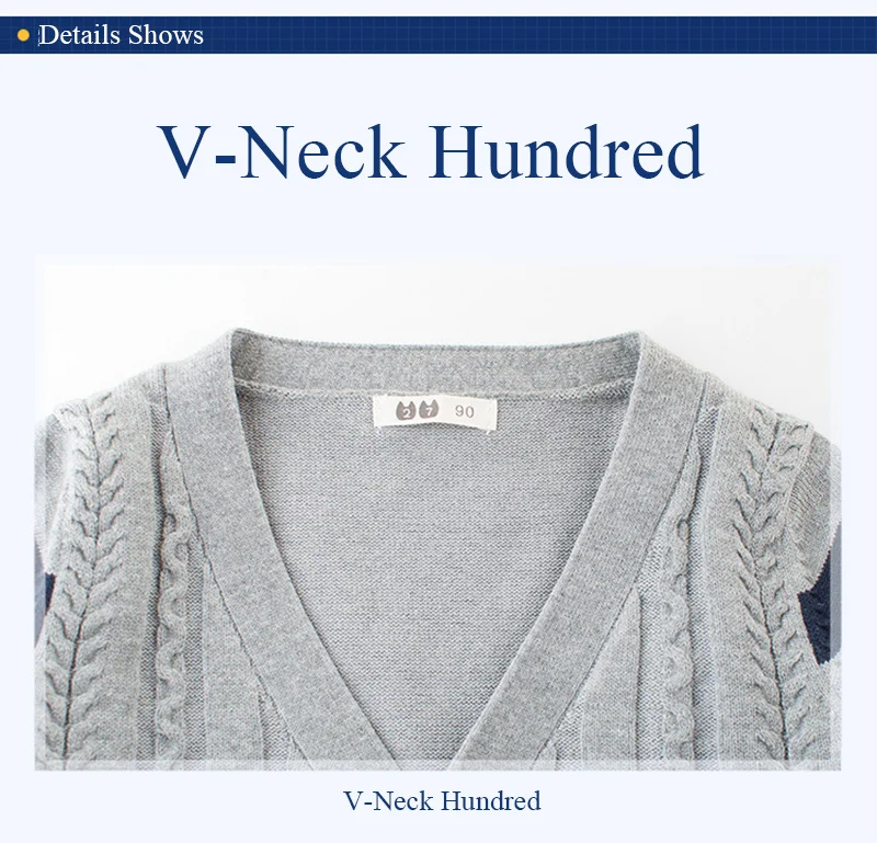 Knitting Spring Boys Sweater Cardigan Long Sleeve V-Neck Children Sweater Casual Classic Sweater For Boys 2-7Years Boys Clothing (1)
