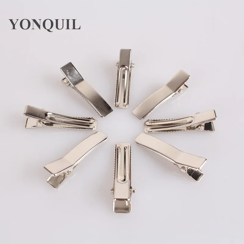 

200pcs/lot Wholesale New Prong Barrettes&Brooch Clips Finding, Alligator clips Crocodile Clips 35mm Fit Jewelry DIY accessories