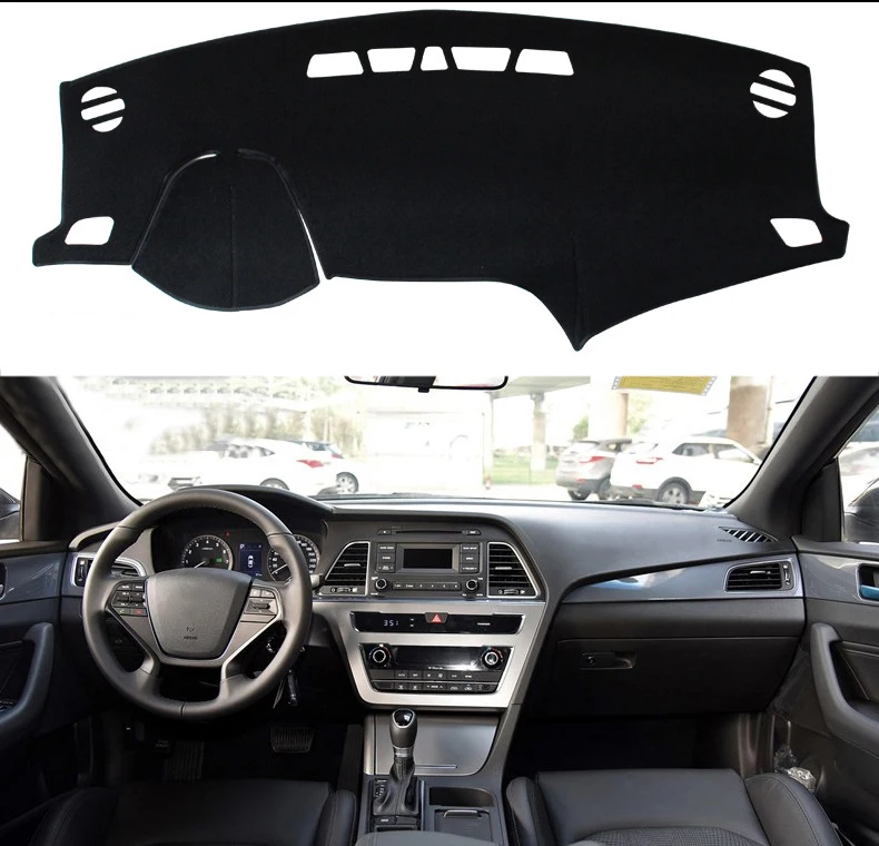 Черная крышка приборной панели автомобиля Dashmat Dash Sun коврик для hyundai Sonata
