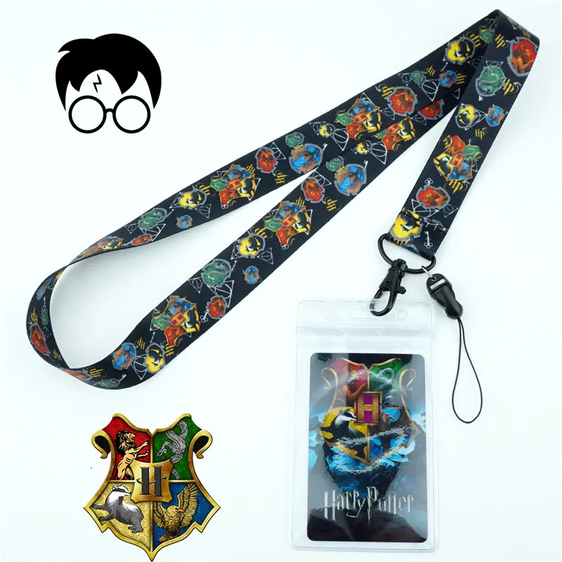 

Hogwarts School of Witchcraft and Wizardry Neck Strap Lanyard Mobile Phone Strap ID Badge Holder Rope Key Cosplay Accessories
