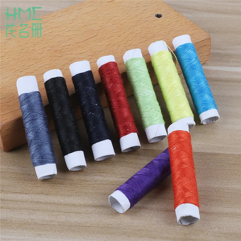 Download High Quality 12 roll/lot Random Color Strong Durable Polyester Sewing Thread for Hand Machines ...