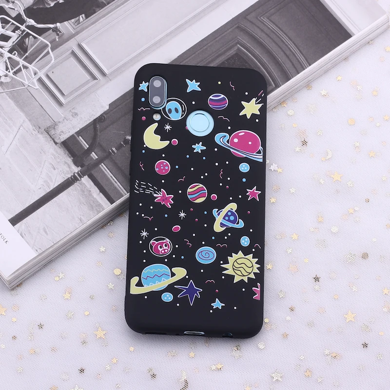 Силиконовый чехол для телефона Xiaomi mi Red mi Note 5 6 7 8 9 lite Pro Plus Space Moon Astronaut Stars Candy - Цвет: 1