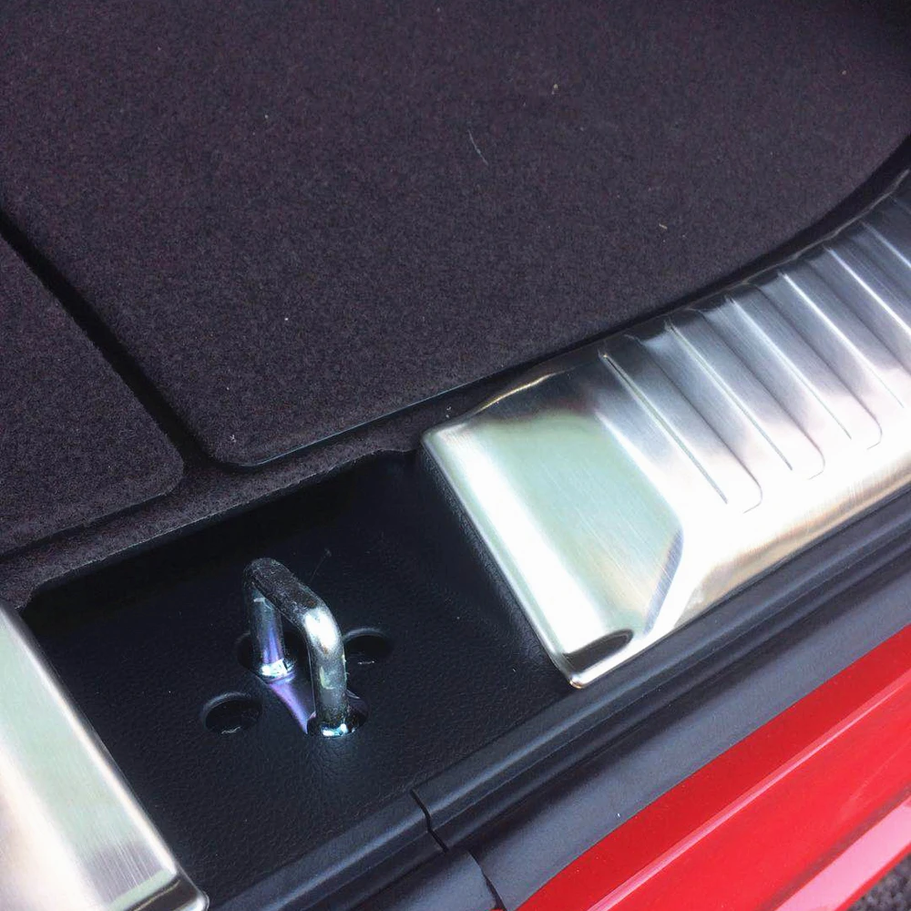 JY 2 шт. SUS304 нержавеющая сталь Задний багаж интерьер потертости отделка протектор автомобиля Стайлинг Аксессуары для Honda NBOX на заказ