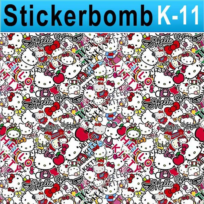 Stickerbomb Hello Kitty Sticker Bomb / car decal best for car