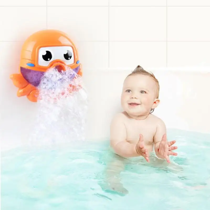 Электрический Краб пузырь машина ванна пузырь чайник светильник музыка детское мыло для ванной машина игрушка плавательный игрушка воздуходувка вода забава для детей