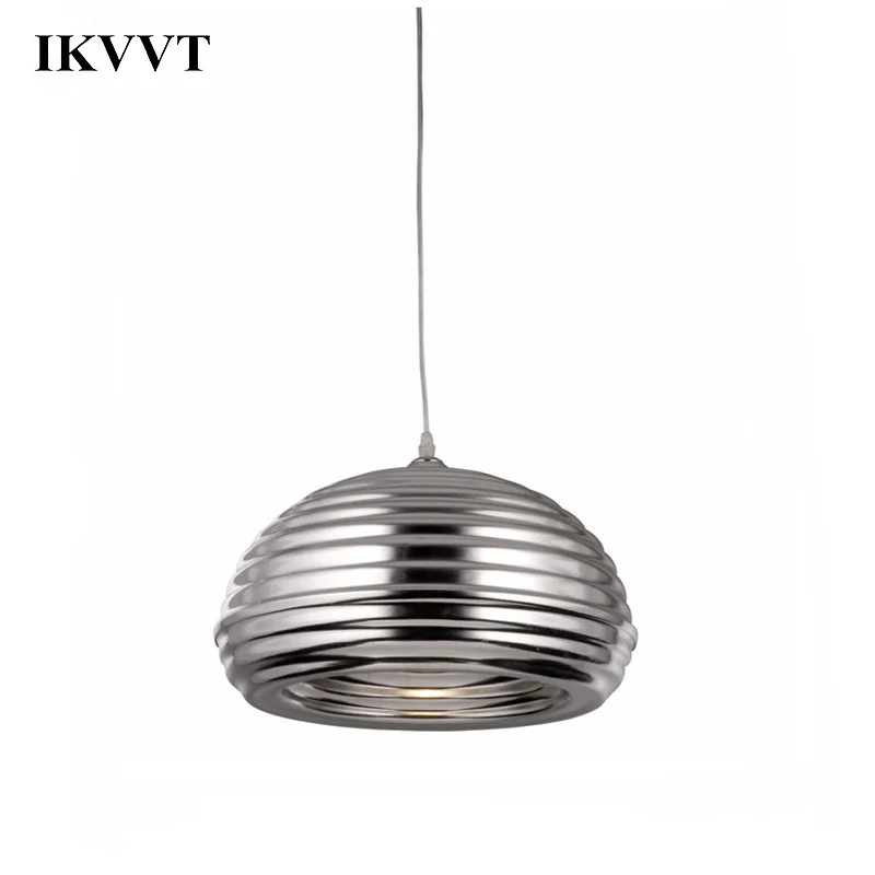 

IKVVT Pendant Lamp Aluminum Hanging Lamp Modern Living Room Dining Room Nordic Wave Modern Simple Aluminum Pendant Lights