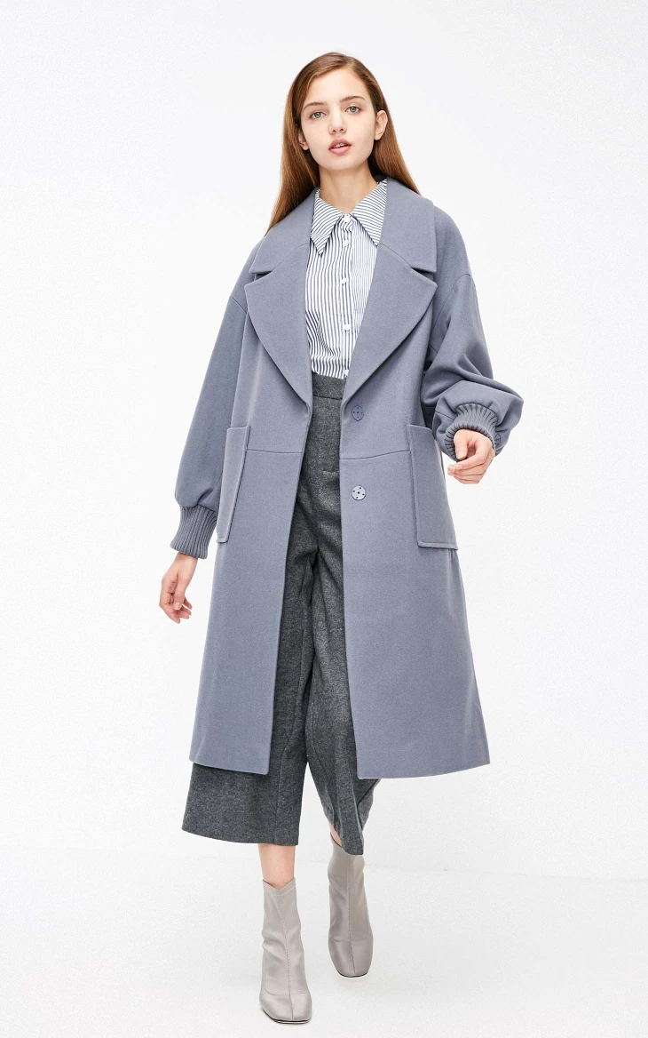 Vero Moda новое рабочее свободное приталенное минималистичное шерстяное пальто с лацканами для женщин | 318427507