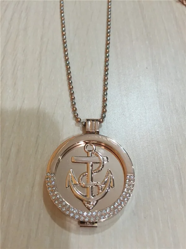 Vinnie Design Jewelry 33mm Rose Gold Anchors Aweigh Coin Set Half