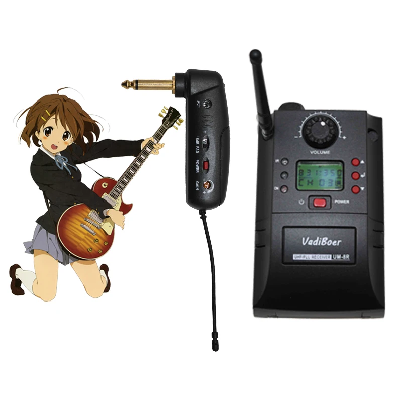 

Professional PLL Wireless Guitar System for Concert Singing or Stage Performance Vocal and Voice Pickup