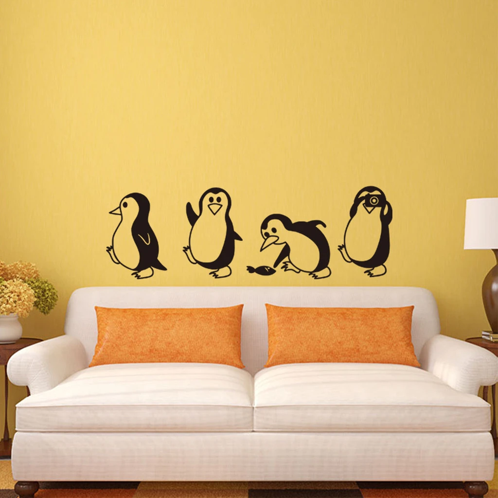 Tijd Bedenken Legacy Diy Cartoon Muurstickers Verwijderbare Penguin Slaapkamer Woonkamer  Muurstickers Home Decoratieve Decal Kids Nursery Decoratie|Wandstickers| -  AliExpress