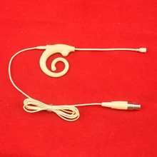 E-7 голова ушной крючок гарнитура микрофон Микрофон Улитка Дизайн Мягкий микрофон для беспроводного ремня-пакет с мини XLR 4Pin