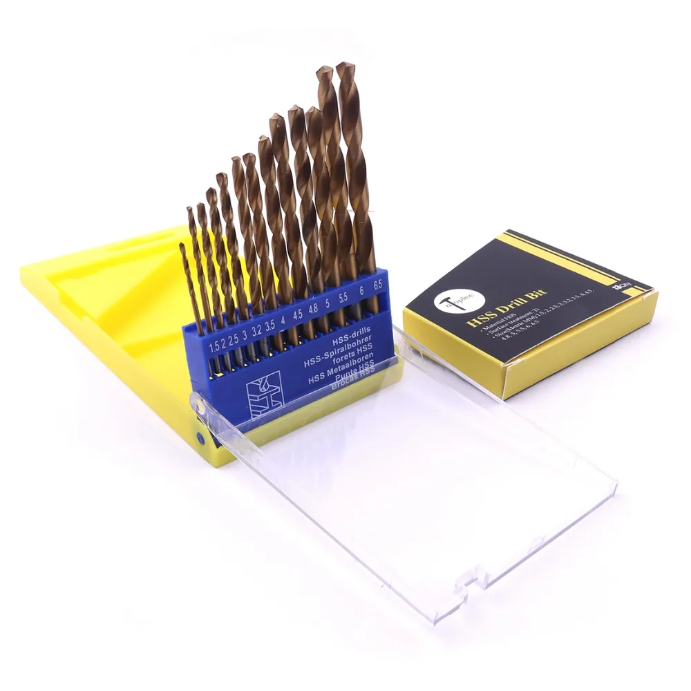 metric system Durable 13 pc Titanium Quick Change Twist Drill Bits Set metric system Durable 13 pc Titanium Quick Change Twist Drill Bits Set