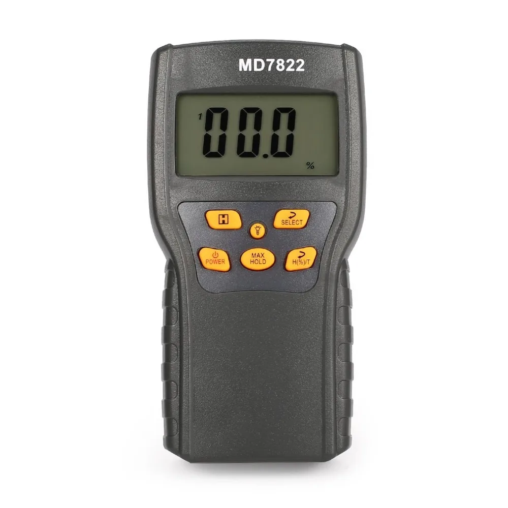 

MD7822 Digital Grain Moisture Meter Analyzer Temperature Thermometer Humidity Hygrometer water Damp Detector Tester