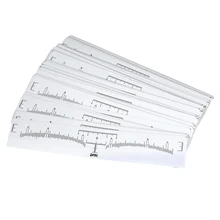 100 шт Набор для перманентного макияжа бровей постоянное измерение одноразовая бровь линейка наклейка трафарет для татуировки точный инструмент для формирования бровей