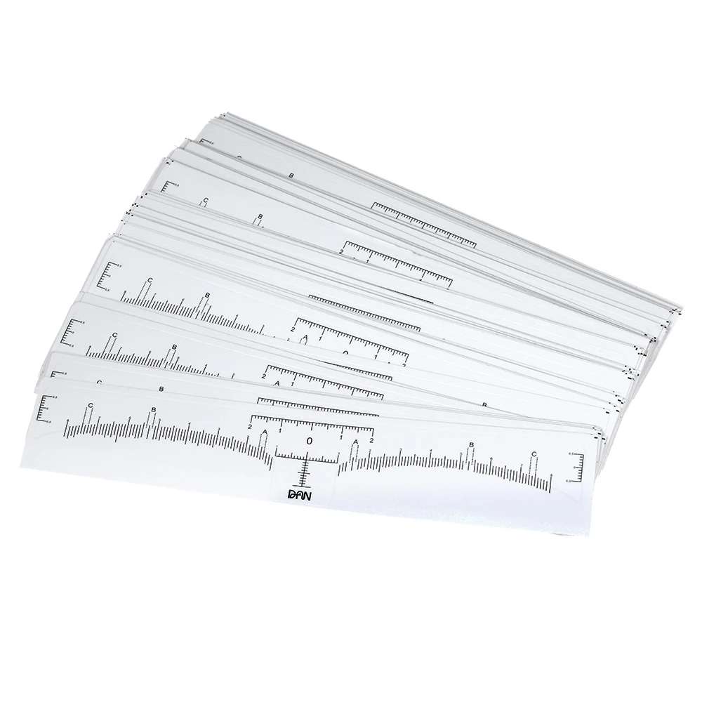 100pcs eyebrow shape permanent measurement disposable