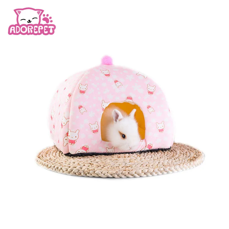 Winter Warm Fleece Guinea Pig Hamster House Bed Small animal Hedgehog