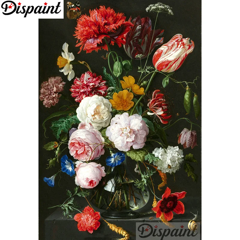 Dipaint полная квадратная/круглая дрель 5D DIY Алмазная картина "Цветочная сцена" вышивка крестиком 3D домашний декор A12552