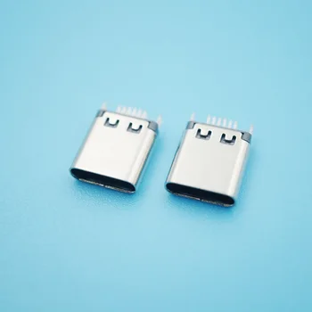 

50pcs 0.8 Full copper USB Type C Female Connector 12Pins for PHone