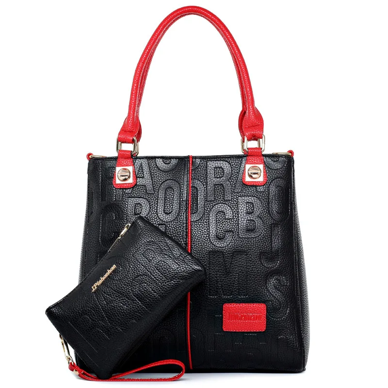 

2018 new embossed letters fashion mother bag shoulder bag fashion mobile ladies bag two oblique.