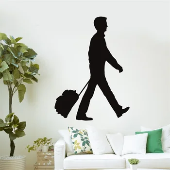 

Wall Decal Airport Station Travel Shop Bags Vinyl Stickers