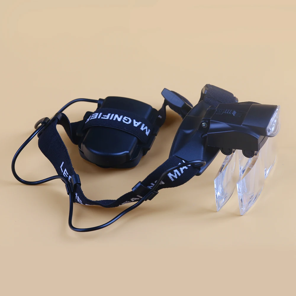 

BIJIA Free Shipping 1x- 6x Multi Power Surgical Dental Loupes Helmet Magnifier with 2 LED Light and 5 Interchangeable Lens