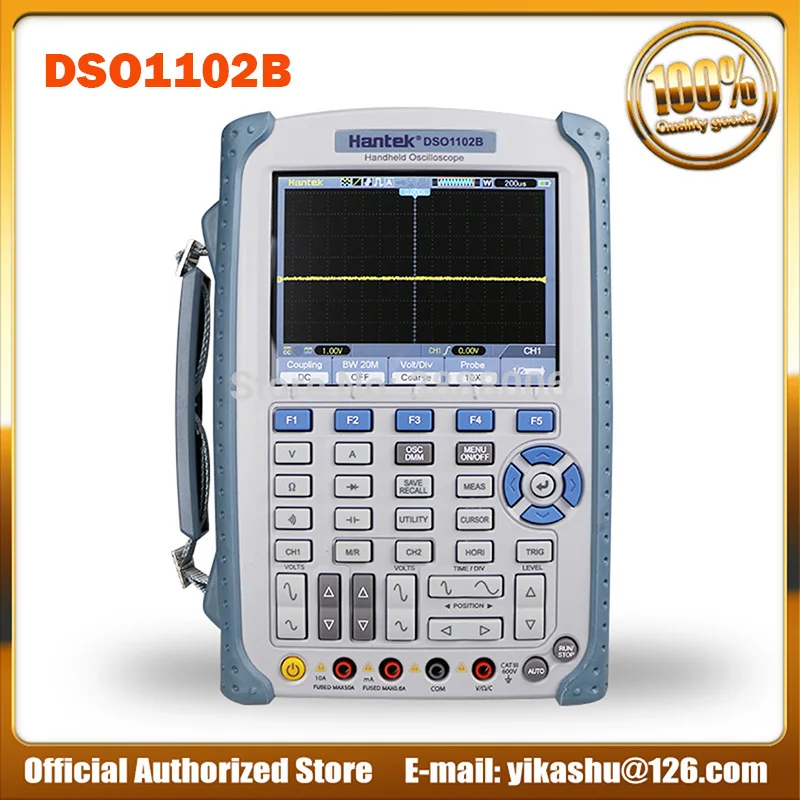 Hantek DSO1102B 2 канала Ручной цифровой осциллограф 100 МГц полоса пропускания USB Osciloscopio
