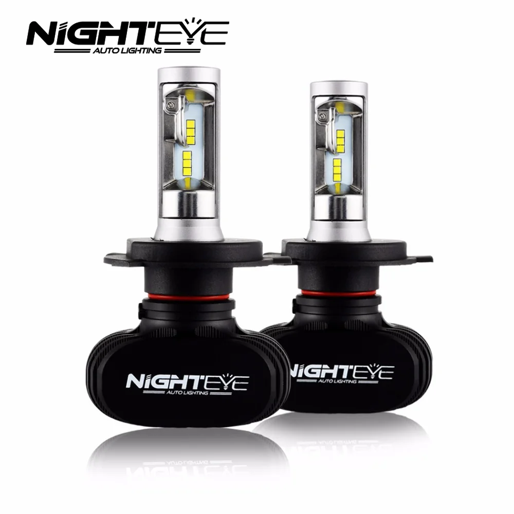 Nighteye H4 Hi Lo Car bulb CSP LED 6500k headlight bulbs 50w 10000lm H4